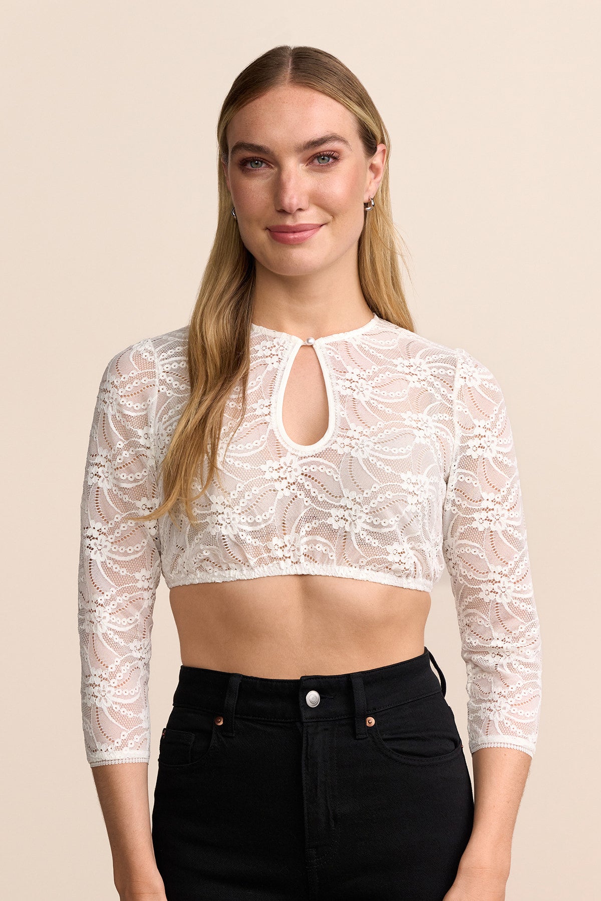 Kruger Nivella dirndl blouse in ecru